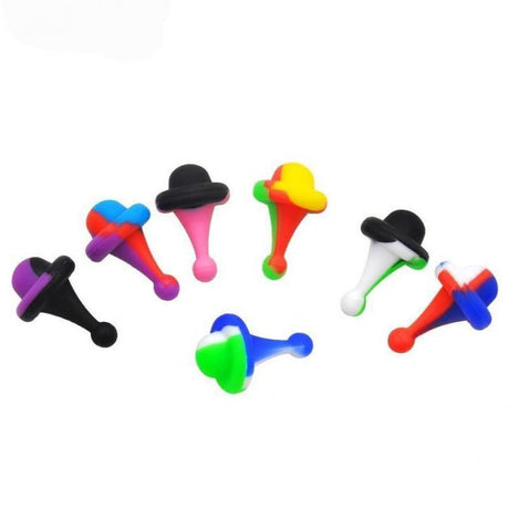 Silicone Spinner Long Carb Cap- Mix Color - Cali Cloudx Inc