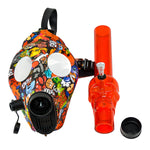Gas Masks Printed with Skull Design waterpipe